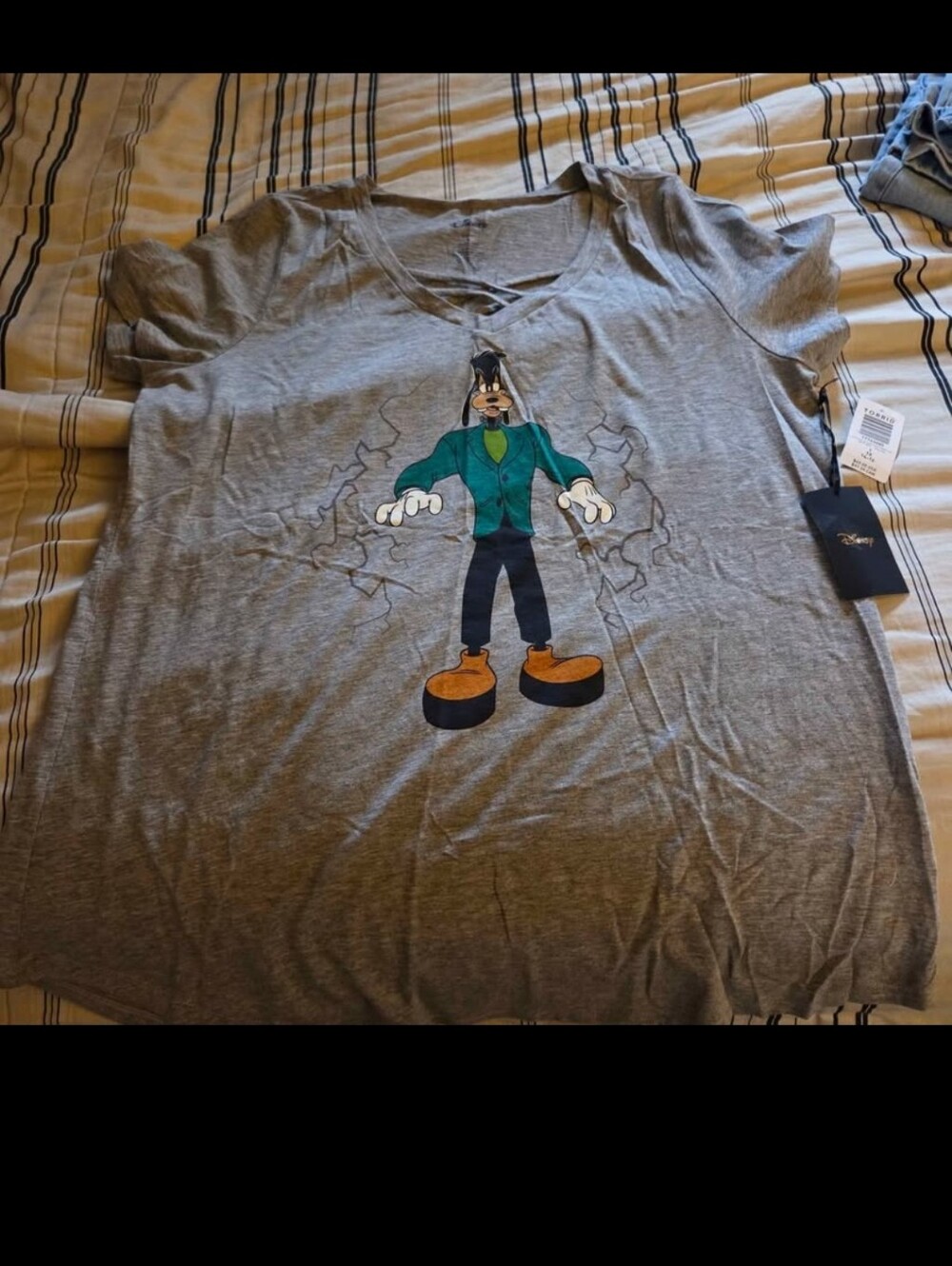 NWT Torrid Goofy Graphic Gray Tee